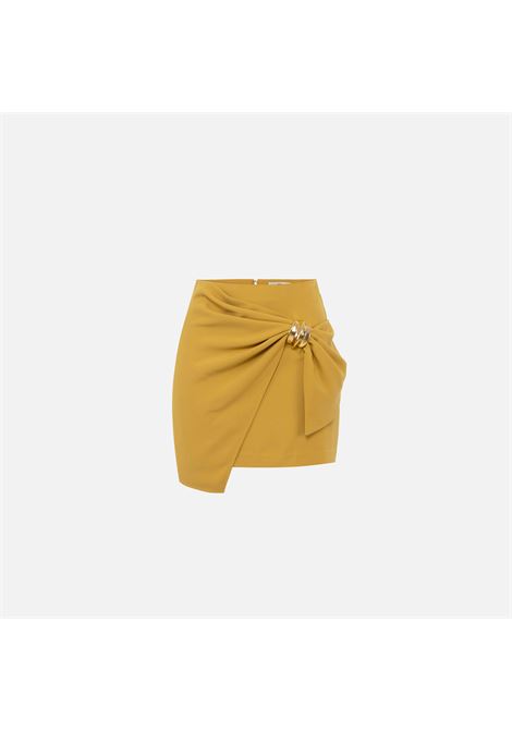 MINIGONNA IN CREPE CON FIOCCO GIOIELLO ELISABETTA FRANCHI | Gonna | GO07351E2DC6